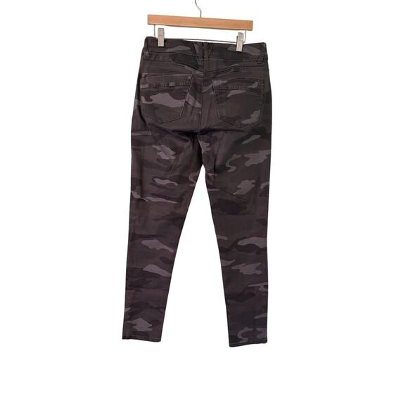 Democracy Ab Solution Jeans Sz 4 Camouflage Denim Midrise Skinny Stretch 28x28 - Picture 2 of 3